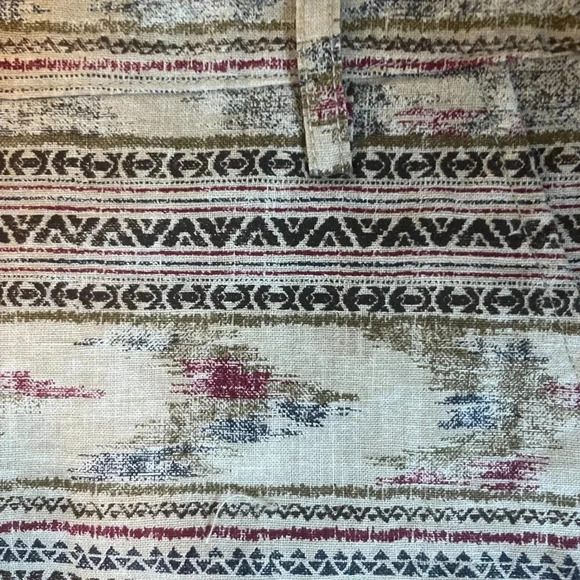 NWT MANGO Tribal Print Linen Like Shorts - Size 2 - Picture 8 of 8